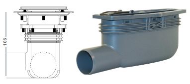Phlexiline - Side outlet gulley Phlexiline - Side outlet gulley