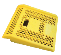 Plastic portable wheelchair ramps