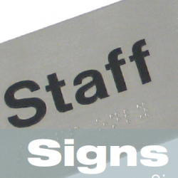 signs with braille